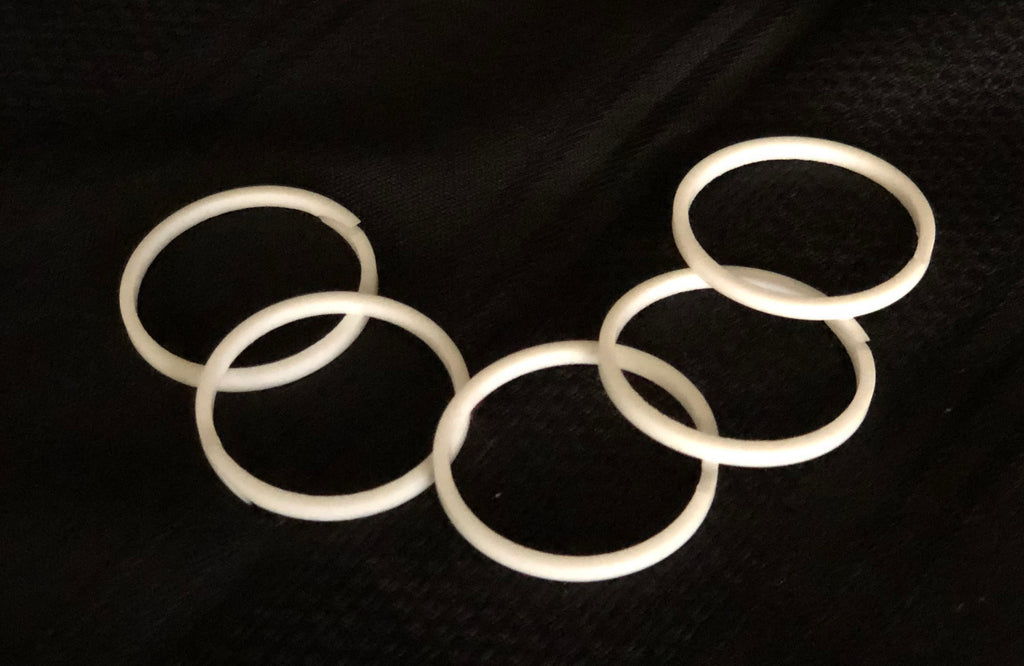 Teflon PTFE Seal Ring Large Scarf Cut - 1.0492" x 1.187" x 0.085" (2 Pieces Per Package)