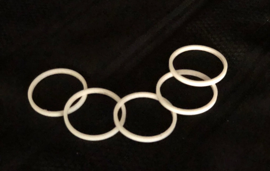Teflon PTFE Seal Ring Large - 1.0492" x 1.187" x 0.085" (10 Pieces Per Package)