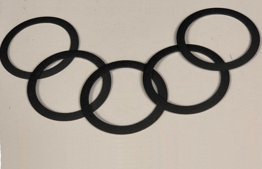 Teflon PTFE A6 Piston Ring - 1.188" x 1.484" x 0.0245" (10 Pieces Per Package)