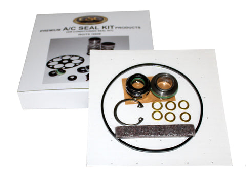 Nippondenso 10P13/10P15 Shaft Seal Kit, Coil Type Carbon Seal & Extraction Lip Steel Type Seat